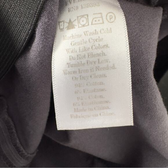 Everlane The Side-Zip Stretch Cotton Pant Gray Business Casual Classic solid 6 - Picture 9 of 10